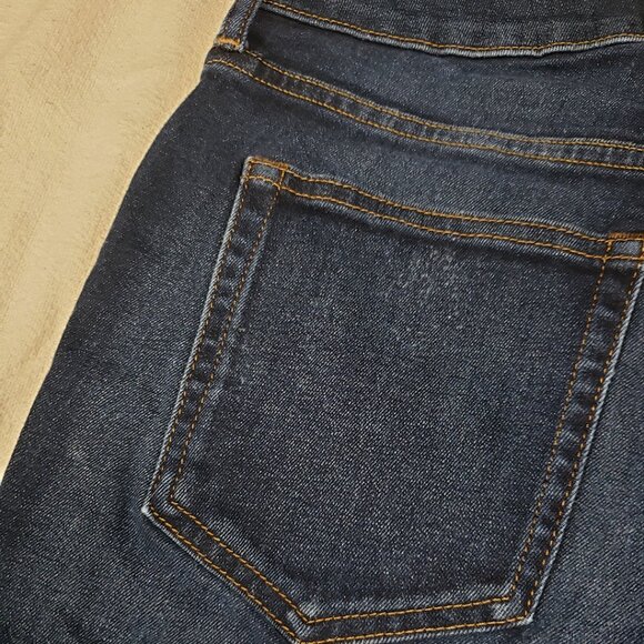 Everlane Dark The Curvy High-Rise Skinny Jean Size 28 Crop Dark Wash Slim - Picture 8 of 16